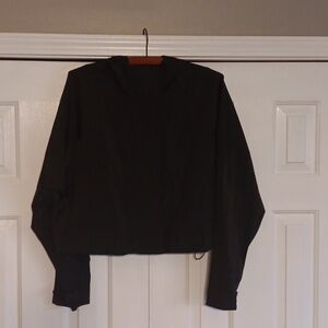Xersion Cropped Ripstop Black Jacket -Large